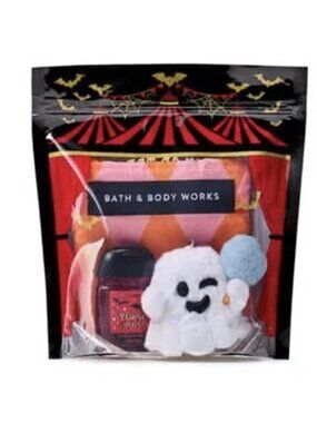 Bath & Body Works Halloween Trick Or Treat Gift Set GHOST PocketBac NEW